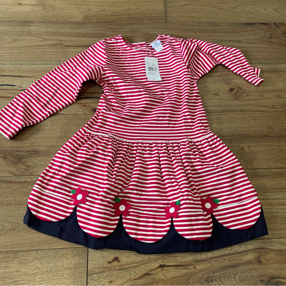 Florence Eiseman red and White Striped Dress